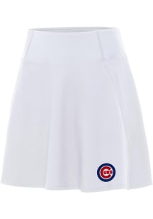 Antigua Chicago Cubs Womens White Chip Skort Skirt