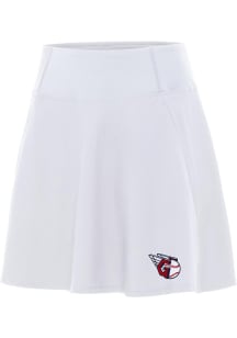 Antigua Cleveland Guardians Womens White Chip Skort Skirt