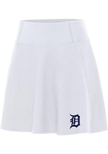 Antigua Detroit Tigers Womens White Chip Skort Skirt