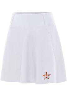 Antigua Houston Astros Womens White Chip Skort Skirt