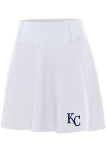 Antigua Kansas City Royals Womens White Chip Skort Skirt