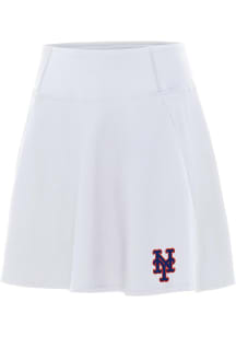 Antigua New York Mets Womens White Chip Skort Skirt