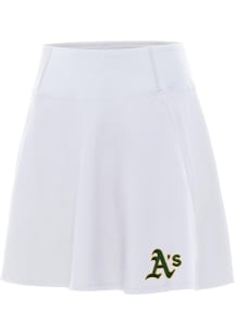Antigua Oakland Athletics Womens White Chip Skort Skirt