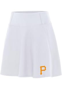 Antigua Pittsburgh Pirates Womens White Chip Skort Skirt