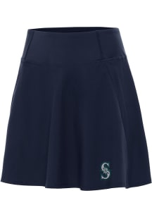 Antigua Seattle Mariners Womens Navy Blue Chip Skort Skirt