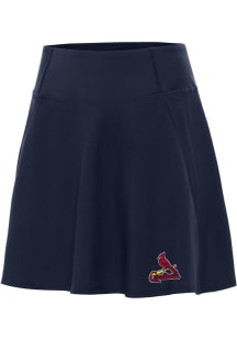 Antigua St Louis Cardinals Womens Navy Blue Chip Skort Skirt