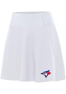 Antigua Toronto Blue Jays Womens White Chip Skort Skirt