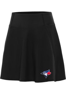 Antigua Toronto Blue Jays Womens Black Chip Skort Skirt