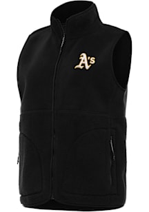 Antigua Oakland Athletics Womens Black Nostalgic Vest
