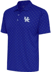 Antigua Kentucky Wildcats Mens Blue Spark Short Sleeve Polo