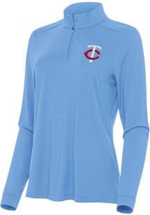 Antigua Minnesota Twins Womens Blue Intent Qtr Zip