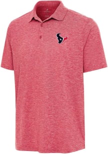 Antigua Houston Texans Mens Red Par 3 Short Sleeve Polo