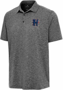 Antigua Houston Texans Mens Black Alternate Par 3 Short Sleeve Polo