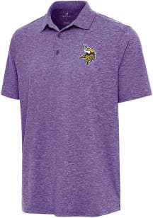 Antigua Minnesota Vikings Mens Purple Par 3 Short Sleeve Polo