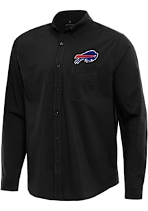 Antigua Buffalo Bills Mens Black Flight Long Sleeve Dress Shirt