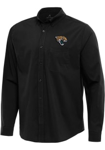 Antigua Jacksonville Jaguars Mens Black Flight Long Sleeve Dress Shirt