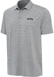 Antigua New York Jets Mens Grey Layout Short Sleeve Polo