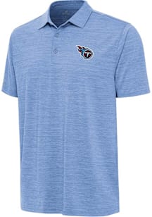 Antigua Tennessee Titans Mens Light Blue Layout Short Sleeve Polo