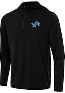 Antigua Detroit Lions Mens Black Tidy Long Sleeve Lightweight Hoodie