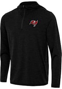 Antigua Tampa Bay Buccaneers Mens Black Tidy Long Sleeve Qtr Zip Pullover