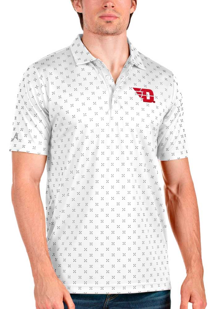 Antigua Dayton Flyers Mens Spark Short Sleeve Polo