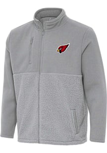 Antigua Arizona Cardinals Mens Grey Daily Fused Medium Weight Jacket