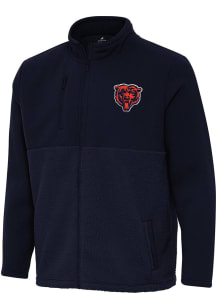 Antigua Chicago Bears Mens Navy Blue Alternate Daily Fused Medium Weight Jacket