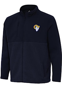 Antigua Los Angeles Rams Mens Navy Blue Daily Fused Medium Weight Jacket