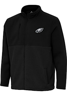 Antigua Philadelphia Eagles Mens Black Daily Fused Medium Weight Jacket