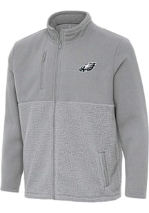 Antigua Philadelphia Eagles Mens Grey Daily Fused Medium Weight Jacket