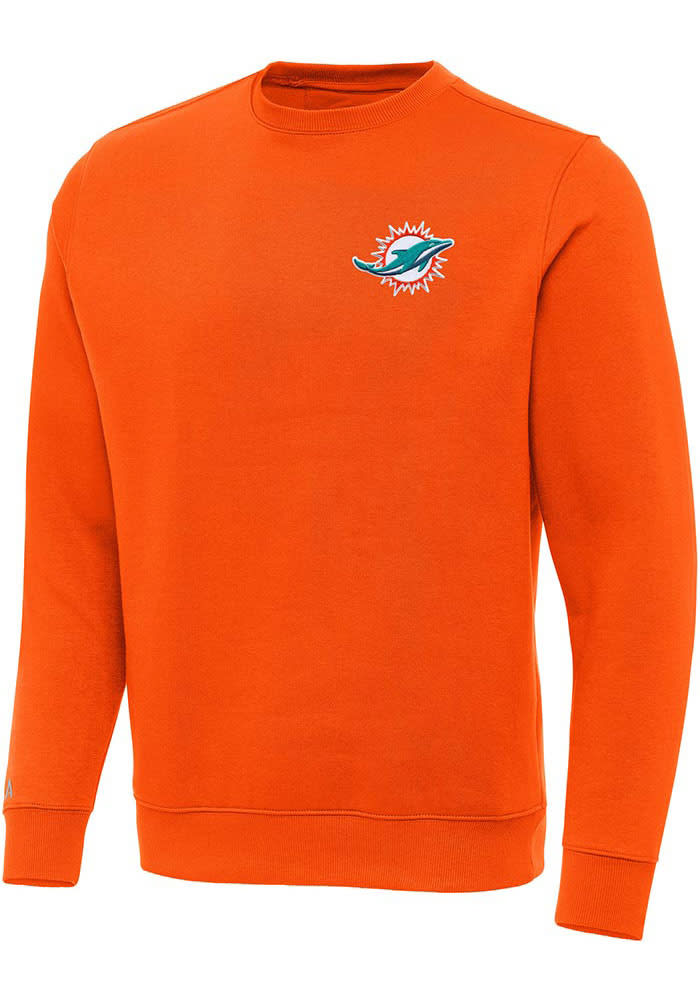 マイアミ ドルフィンズ ヒップホップ OGセット Antigua Miami Dolphins Mens MANGO Victory Crew Sweatshirt - 133094912