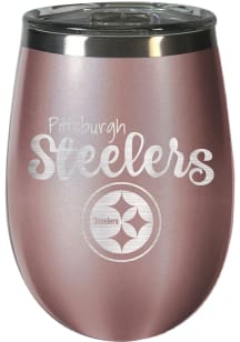 Pittsburgh Steelers 10oz Rose Gold Stemless Wine Stainless Steel Stemless