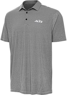 Antigua New York Jets Mens Black Twine Short Sleeve Polo