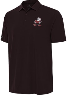 Antigua Cleveland Browns Mens Brown Classic Era Short Sleeve Polo