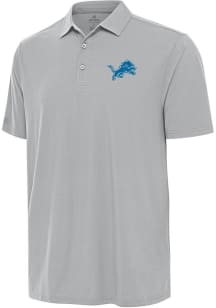 Antigua Detroit Lions Mens Grey Era Short Sleeve Polo