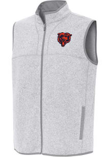 Antigua Chicago Bears Mens Grey Alternate Fortune Sleeveless Jacket