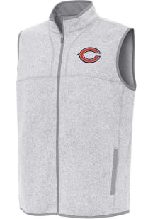 Antigua Chicago Bears Mens Grey Fortune Sleeveless Jacket