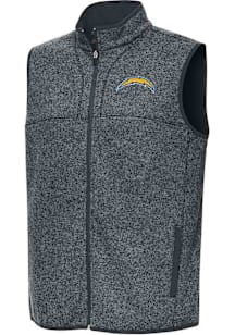 Antigua Los Angeles Chargers Mens Grey Fortune Sleeveless Jacket