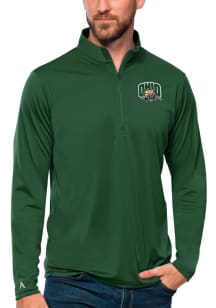 Antigua Ohio Bobcats Mens Green Tribute Long Sleeve 1/4 Zip Pullover