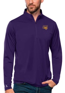 Antigua Northern Iowa Panthers Mens Purple Tribute Long Sleeve 1/4 Zip Pullover