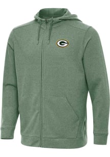 Antigua Green Bay Packers Mens Green Effortless Long Sleeve Full Zip Jacket