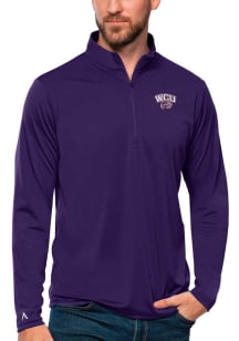 Antigua Western Carolina Mens Purple Tribute Long Sleeve 1/4 Zip Pullover