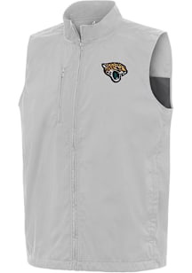 Antigua Jacksonville Jaguars Mens Grey Brisk Sleeveless Jacket