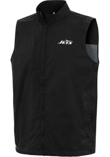 Antigua New York Jets Mens Black Brisk Sleeveless Jacket