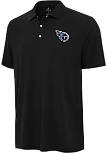 Antigua Tennessee Titans Mens Black Western Short Sleeve Polo