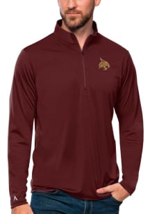Antigua Texas State Bobcats Mens Maroon Tribute Long Sleeve 1/4 Zip Pullover