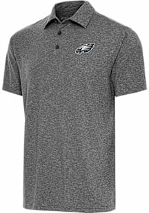 Antigua Philadelphia Eagles Black Par 3 Big and Tall Polo