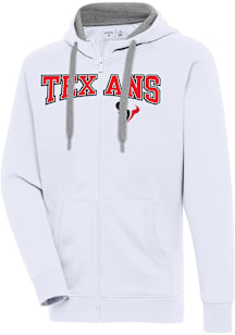 Antigua Houston Texans Mens White Split Victory Big and Tall Light Weight Jacket