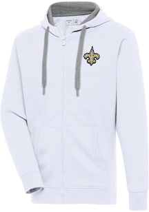 Antigua New Orleans Saints Mens White Victory Big and Tall Light Weight Jacket
