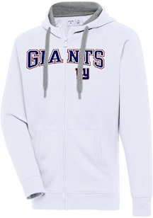 Antigua New York Giants Mens White Split Victory Big and Tall Light Weight Jacket